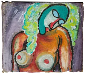 Outrage to Modigliani - Woman Asleep