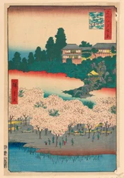 Flower Pavilion, Dango Hill, Sendagi, from the Series One Hundred Famous Views of Edo