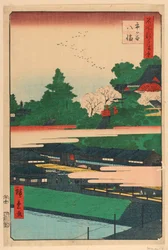 Ichigaya Hachiman from the Series 100 Views of Edo
