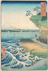 Seashore at Hoda, Province of Awa, 1858-59