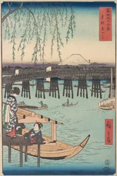 Toto, Ryogoku, from the Series Thirty-six Views of Mount Fuji