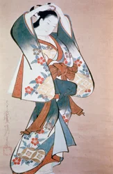 Standing Beauty Arranging Her Hair