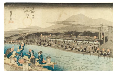 Cool of the Evening at Shijo Riverbank from the series Famous Places in Kyoto