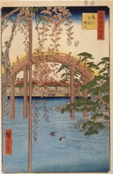 Precincts Of The Tenjin Shrine In Kameido