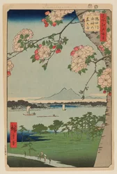 Suijin Shrine and Massaki on the Sumida River