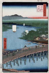 The Great Bridge of Senju Crossing the Sumida River