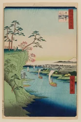 View of Konodai and the Tone River