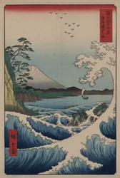 View of Mount Fuji from Satta Point in the Suruga Bay