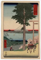 View of Mount Fuji and Yedo Bay from Rokusozan