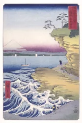Yasuda Coastline in Bōshū Province
