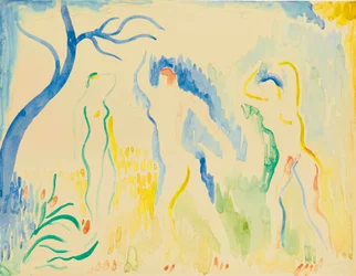 Three Bathers