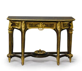 One of a matched pair of Louis XIV pier tables, c.1710