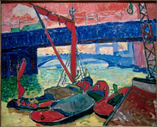 Boats on the Thames (Southwark Bridge)