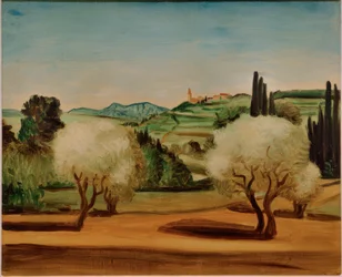 Landscape with Olive Trees