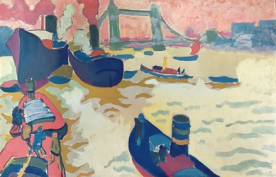 Tugboats or Boats on the Thames