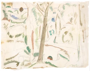 Untitled (study for The Turning Road), c.1906