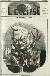 Adolphe Thiers (1797-1877), French historian and politician. Cover in 