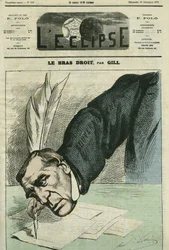 Barthelemy Saint-Hilaire (1805-1895), French philosopher, journalist, and statesman. Cover in 