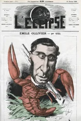 Emile Ollivier, French politician. Cover in 