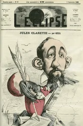 Jules Claretie, French novelist, playwright and critic. Cover in 