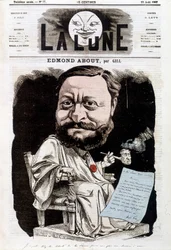 Portrait of Edmond About, French writer