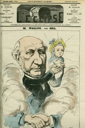Portrait of Henri Wallon (1812-1904), French Historian and Politician, Considered the Father of the Republic. Cover in 