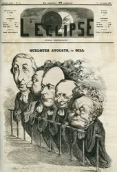 Some lawyers, Emmanuel Arago, Leon Gambetta, Jules Grevy, Laurier and Adolphe Cremieux. Cover in 