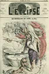 The broth of the day, illustration for of-meat, meat extract