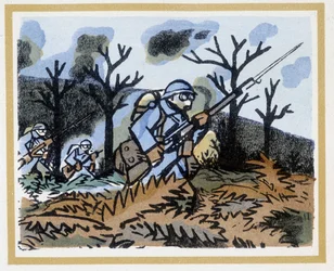 Because of the Asphyxiating Gases Used by the Germans, Soldiers Have a Gas Mask, November 3