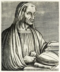 Gregory of Tours from True Portraits by André Thévet published in 1594