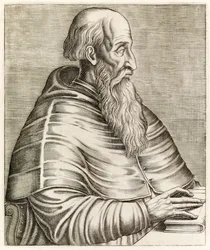 Pietro Bembo, from True Portraits by André Thévet published in 1584