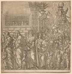 The Triumph of Julius Caesar: Procession of Men, Women and Children, 1593-99