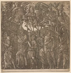 The Triumph of Julius Caesar: Soldiers Carrying Banners and Standards