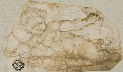 Putto with Garland