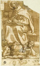 Saint Romuald or Saint Augustine in His Study