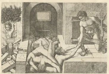 Mercury as Personification of Virtue Rescuing Souls at the Forecourt and Daphne Turning into a Tree