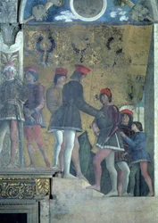Courtiers from the court of Marchese Ludovico Gonzaga III: (detail)