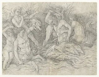 Battle Between Tritons with Nereids on Their Backs