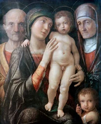 Holy Family with St Elizabeth and St John the Baptist as a Child
