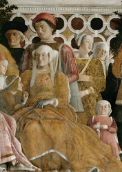 Lodovico Gonzaga and Family, Barbara of Brandenburg and Two Children