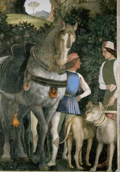 Two Grooms with the Horse and Hounds of Lodovico Gonzaga