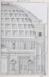 Cross Section of the Pantheon, Illustration from a Facsimile Copy of 