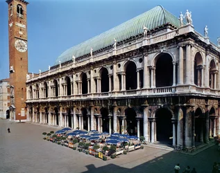 View of the Facade of the Basilica Palladiana, built 1549-1614