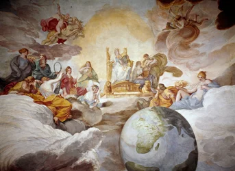 Divine Knowledge Allegory. Andrea Sacchi (1599-1661), 1629-1633, Palazzo Barberini, Galleria Nazionale d