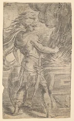 Mutius Scaevola Placing His Hand in the Flames