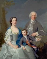 Sir Robert and Lady Smyth with Their Son, Hervey
