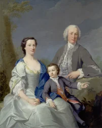 Sir Robert and Lady Smyth with their son, Hervey