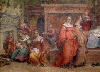 Birth of the Virgin (Detail)