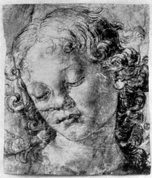 The head of an angel, 15th century