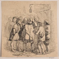 Jester, the Blind, the Host, and the Priest